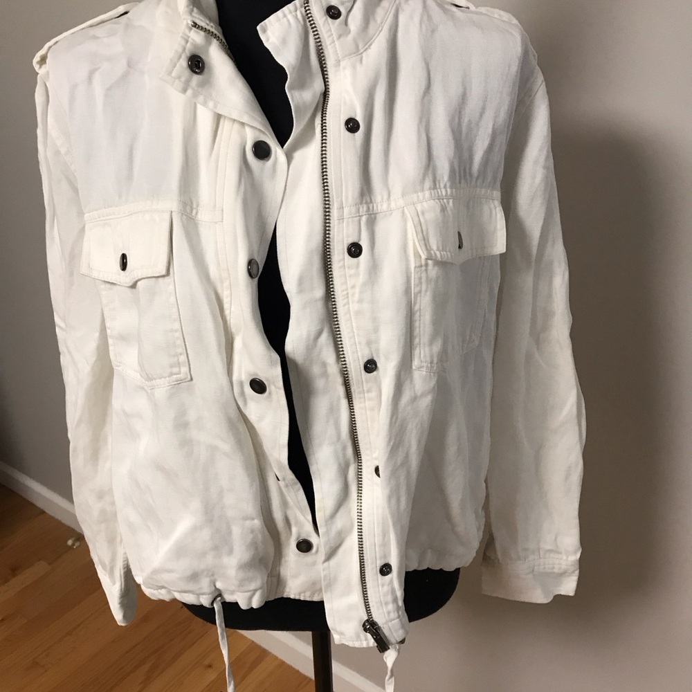 Rails White Military Jacket